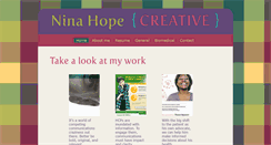 Desktop Screenshot of ninahopecreative.com